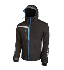Giacca da lavoro SoftShell Quick - nero/blu - taglia L - U-Power Giacca da lavoro SoftShell Quick - nero/blu - taglia L - U-Power