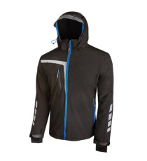 Giacca da lavoro SoftShell Quick - nero/blu - taglia L - U-Power Giacca da lavoro SoftShell Quick - nero/blu - taglia L - U-Power