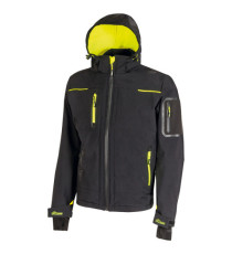 Giacca da lavoro Space - taglia XL - PE/spandex - nero/giallo - U-Power Giacca da lavoro Space - taglia XL - PE/spandex - nero/giallo - U-Power