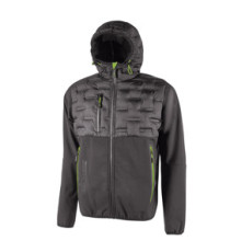 Giacca ibrida Spock- idrorepellente - taglia XXL - grigio/verde - U-Power Giacca ibrida Spock- idrorepellente - taglia XXL - grigio/verde - U-Power