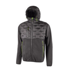 Giacca ibrida Spock- idrorepellente - taglia XXL - grigio/verde - U-Power Giacca ibrida Spock- idrorepellente - taglia XXL - grigio/verde - U-Power
