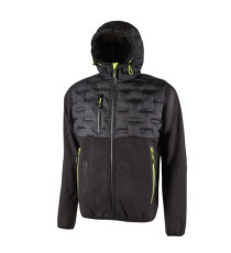 Giacca ibrida Spock- idrorepellente - taglia XXL - nero/giallo - U-Power Giacca ibrida Spock- idrorepellente - taglia XXL - nero/giallo - U-Power