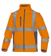 Giacca Softshell Moonlight 2 alta visibilità - poliestere - taglia M - arancio fluo - Deltaplus Giacca Softshell Moonlight 2 alta visibilità - poliestere - taglia M - arancio fluo - Deltaplus