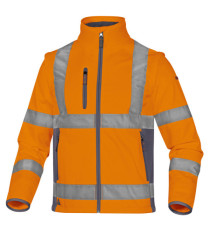 Giacca Softshell Moonlight 2 alta visibilità - poliestere - taglia M - arancio fluo - Deltaplus Giacca Softshell Moonlight 2 alta visibilità - poliestere - taglia M - arancio fluo - Deltaplus