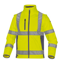 Giacca Softshell Moonlight 2 alta visibilità - poliestere - taglia M - giallo fluo - Deltaplus Giacca Softshell Moonlight 2 alta visibilità - poliestere - taglia M - giallo fluo - Deltaplus
