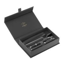 Gift Set IM Black Edition CT - sfera + stilografica - punta media - nero - Parker Gift Set IM Black Edition CT - sfera + stilografica - punta media - nero - Parker