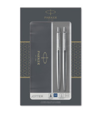 Gift set Jotter Stainless Steel CT - portamine 0,5 mm / sfera M - Parker Gift set Jotter Stainless Steel CT - portamine 0,5 mm / sfera M - Parker