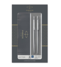 Gift set Jotter Stainless Steel CT - portamine 0,5 mm / sfera M - Parker Gift set Jotter Stainless Steel CT - portamine 0,5 mm / sfera M - Parker