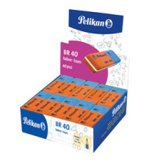 Gomma BR40 - blu e rossa - Pelikan - conf. 40 pezzi