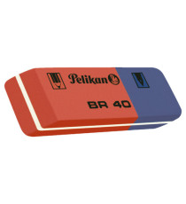 Gomma BR40 - blu e rossa - Pelikan - conf. 40 pezzi