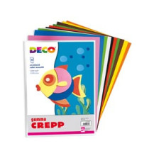 Gomma Crepp - 20 x 30 cm - colori assortiti - Deco - conf. 10 fogli Gomma Crepp - 20 x 30 cm - colori assortiti - Deco - conf. 10 fogli