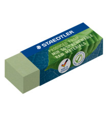 Gomma Eco 526 - 65 x 23 x 13 mm - per matita - verde - Staedtler - conf. 20 pezzi