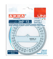 Goniometro Uni - 360gradi - 12cm - Arda Goniometro Uni - 360gradi - 12cm - Arda
