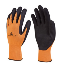 Guanti Apollon VV733 - poliestere - palmo in schiuma di lattice - taglia 09 - arancio fluo/nero - Deltaplus