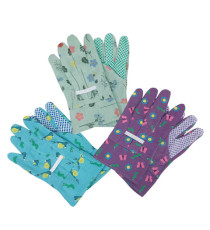 Guanti da giardino bambino - con palmo puntinato - taglia S - PVC - fantasie assortite - Verdemax Guanti da giardino bambino - con palmo puntinato - taglia S - PVC - fantasie assortite - Verdemax