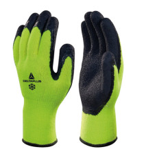Guanti da lavoro Apollon Winter - acrilico felpato - palmo in schiuma di lattice - taglia 10 - giallo fluo/nero - Deltap Guanti da lavoro Apollon Winter - acrilico felpato - palmo in schiuma di lattice - taglia 10 - giallo fluo/nero - Deltap