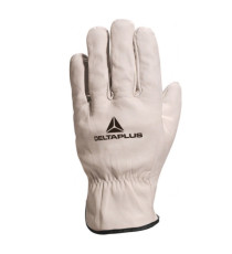 Guanti da lavoro FBN49 - pelle pieno fiore di bovino - taglia 09 - bianco - Deltaplus Guanti da lavoro FBN49 - pelle pieno fiore di bovino - taglia 09 - bianco - Deltaplus