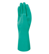 Guanti da lavoro industriale Nitrex 801 - nitrile floccato cotone - taglia 08 - verde - Deltaplus Guanti da lavoro industriale Nitrex 801 - nitrile floccato cotone - taglia 08 - verde - Deltaplus