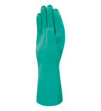 Guanti da lavoro industriale Nitrex 801 - nitrile floccato cotone - taglia 08 - verde - Deltaplus Guanti da lavoro industriale Nitrex 801 - nitrile floccato cotone - taglia 08 - verde - Deltaplus