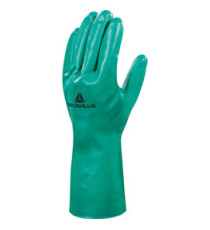 Guanti da lavoro industriale Nitrex VE801 - nitrile floccato cotone - taglia 09 - verde - Deltaplus