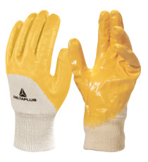Guanti da lavoro pesante NI015 - nitrile leggero - taglia 10 - giallo - Deltaplus