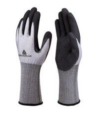 Guanti da lavoro Venicut01 - schiuma di nitrile - taglia 07 - grigio/nero - Deltaplus