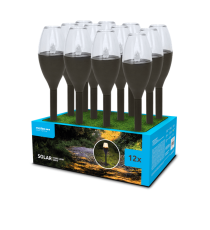 Lampada solare da giardino GS010 led 1,2W misura 43x6.2cm - IP44 lampione, segnapassi ad energia solare con pannello incorporato Lampada solare da giardino GS010 led 1,2W misura 43x6.2cm - IP44 lampione, segnapassi ad energia solare con pannello incorporato