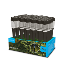 Lampada solare da giardino GS011 led 1,2W misura 38x5cm - IP44 lampione, segnapassi ad energia solare con pannello incorporato