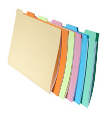 Cartelline con tacca per cartelle sospese - cassetto - 240 gr - 24x32 cm - Exacompta - conf. 6 pezzi