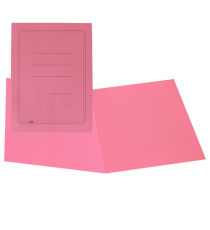Cartelline semplici - con stampa - cartoncino Manilla 145 gr - 25x34 cm - rosa - Cartotecnica del Garda - conf. 100 pezz
