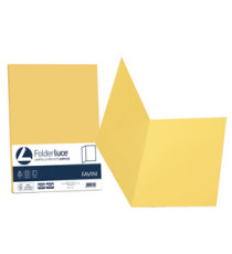 Cartelline semplici Luce - 200 gr - 25x34 cm - giallo sole - Favini - conf. 50 pezzi