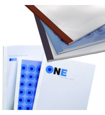 Cartelline termiche Business Line - 3 mm - leather blu - GBC - scatola 100 pezzi