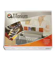 Cartelline termiche Grain - 1,5 mm - rosso - Titanium - scatola 25 pezzi