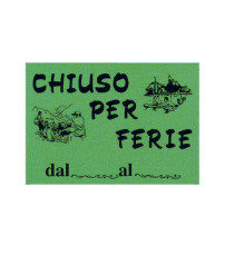 Cartello in cartoncino CHIUSO PER FERIE - 16x23 cm - giallo - CWR Cartello in cartoncino CHIUSO PER FERIE - 16x23 cm - giallo - CWR