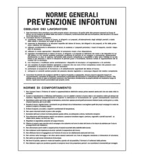Cartello segnalatore - 50x67 cm - NORME GENERALI PREVENZIONE INFORTUNI - polionda - Cartelli Segnalatori Cartello segnalatore - 50x67 cm - NORME GENERALI PREVENZIONE INFORTUNI - polionda - Cartelli Segnalatori