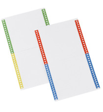 Cartoncini per cartelle sospese - armadio - 40 cartoncini per foglio - 14 cm - Bertesi - conf. 10 fogli