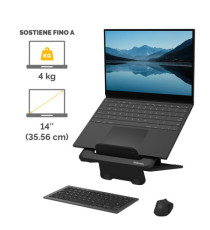 Supporto laptop Breyta - nero - Fellowes Supporto laptop Breyta - nero - Fellowes