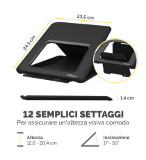 Supporto laptop Breyta - nero - Fellowes Supporto laptop Breyta - nero - Fellowes
