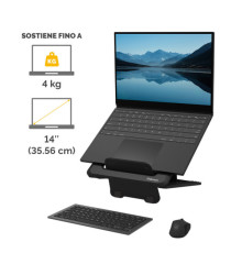 Supporto laptop Breyta - nero - Fellowes Supporto laptop Breyta - nero - Fellowes