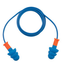 Tappi auricolari rilevabili - c/cordino - blu - Deltaplus - conf. 50 pezzi