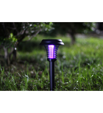 Lampada solare da giardino antizanzare con luce viola GS016 led 1,2W misura 36.5x8.1cm IP44 lampione, segnapassi energia solare Lampada solare da giardino antizanzare con luce viola GS016 led 1,2W misura 36.5x8.1cm IP44 lampione, segnapassi energia solare