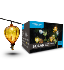 Catena luminosa solare DS009 con 10 luci led, lampadine a forma mongolfiera 2700-3200K luce calda 4.9metri IP44 da esterno Catena luminosa solare DS009 con 10 luci led, lampadine a forma mongolfiera 2700-3200K luce calda 4.9metri IP44 da esterno