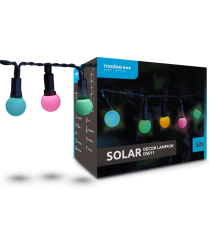 Catena luminosa solare DS011 con 50 luci led, lampadine a sfera colorate 2700-3200K luce calda 7.9metri IP44 da esterno Catena luminosa solare DS011 con 50 luci led, lampadine a sfera colorate 2700-3200K luce calda 7.9metri IP44 da esterno
