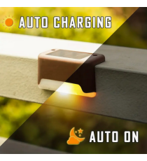 3pz lampada solare da giardino per gradini e recinzioni WS121 led misura 8x4cm IP44 segnapassi con pannello incorporato 3pz lampada solare da giardino per gradini e recinzioni WS121 led misura 8x4cm IP44 segnapassi con pannello incorporato