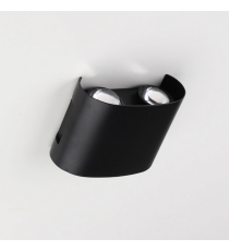 Applique in metallo nera LWL0001 doppia luce 4w 330 lumen 4000k luce naturale misura 98x75x40mm da parete IP65 da esterno Applique in metallo nera LWL0001 doppia luce 4w 330 lumen 4000k luce naturale misura 98x75x40mm da parete IP65 da esterno