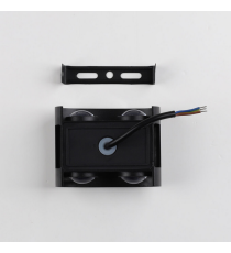 Applique in metallo nera LWL0001 doppia luce 4w 330 lumen 4000k luce naturale misura 98x75x40mm da parete IP65 da esterno Applique in metallo nera LWL0001 doppia luce 4w 330 lumen 4000k luce naturale misura 98x75x40mm da parete IP65 da esterno