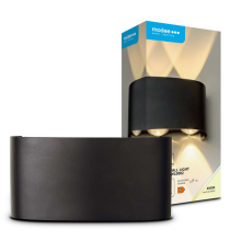 Applique in metallo nera LWL0002 tripla luce 6w 470 lumen 4000k luce naturale misura 150x75x42mm da parete IP65 da esterno Applique in metallo nera LWL0002 tripla luce 6w 470 lumen 4000k luce naturale misura 150x75x42mm da parete IP65 da esterno