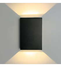 Applique in metallo nera LWL0003 4w 450 lumen 4000k luce naturale misura 123x83x30mm lampada da parete IP65 da esterno Applique in metallo nera LWL0003 4w 450 lumen 4000k luce naturale misura 123x83x30mm lampada da parete IP65 da esterno