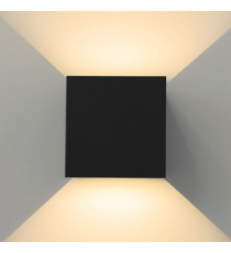 Applique in metallo nera LWL0007 6w 515 lumen 4000k luce naturale misura 100x100x100mm lampada da parete IP65 da esterno Applique in metallo nera LWL0007 6w 515 lumen 4000k luce naturale misura 100x100x100mm lampada da parete IP65 da esterno