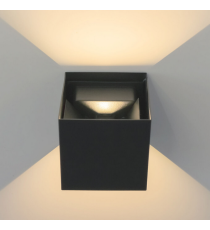 Applique in metallo nera LWL0007 6w 515 lumen 4000k luce naturale misura 100x100x100mm lampada da parete IP65 da esterno Applique in metallo nera LWL0007 6w 515 lumen 4000k luce naturale misura 100x100x100mm lampada da parete IP65 da esterno